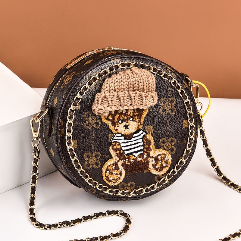 Túi Đeo Chéo Dây Xích Dáng Tròn Nhỏ Thời Trang Năm Mới 2022 Cho Nữ