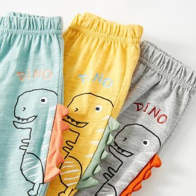 Quần Thun Dài Alibaba Khủng Long Chất Thun Lạnh Cho Bé Minky Mom (7-19kg) (Set 26)