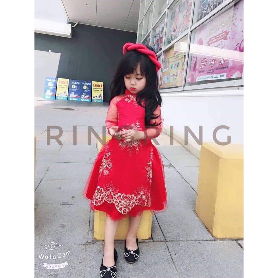 áo dài cách tân cho bé gái 002