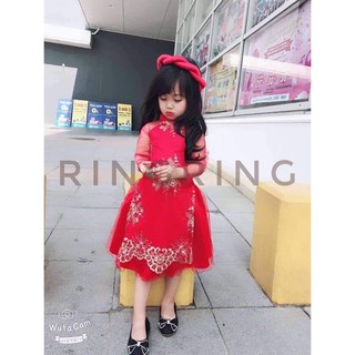 áo dài cách tân cho bé gái 002