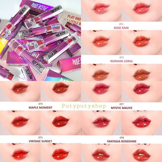 [DEWY TINT] Son Tint Bóng Siêu Lì, Cho Đôi Môi Căng Mọng Merzy Aurora Dewy Tint 5.5g | BigBuy360 - bigbuy360.vn