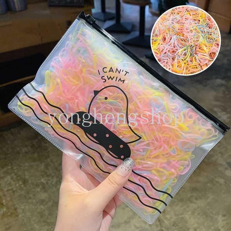 Set 500 Dây Buộc Tóc Co Giãn Thời Trang Cho Nữ