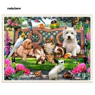 ❃POP✌-DIY 5D Diamond Embroidery Rhinestone Cross Stitch Painting Home Decor Animal 90