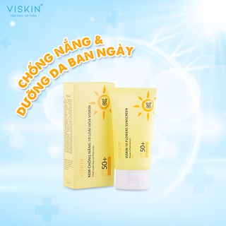 [+1 Gói mask 4 in 1]Kem chống nắng 10 loài hoa Viskin-SPF50+/PA+++