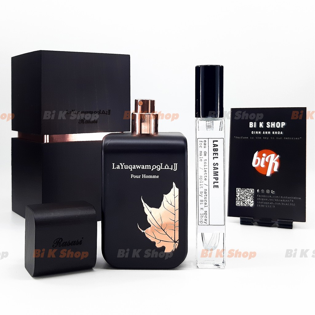 Bi K Shop - Nước hoa La Yuqawam Pour Homme [Mẫu thử]