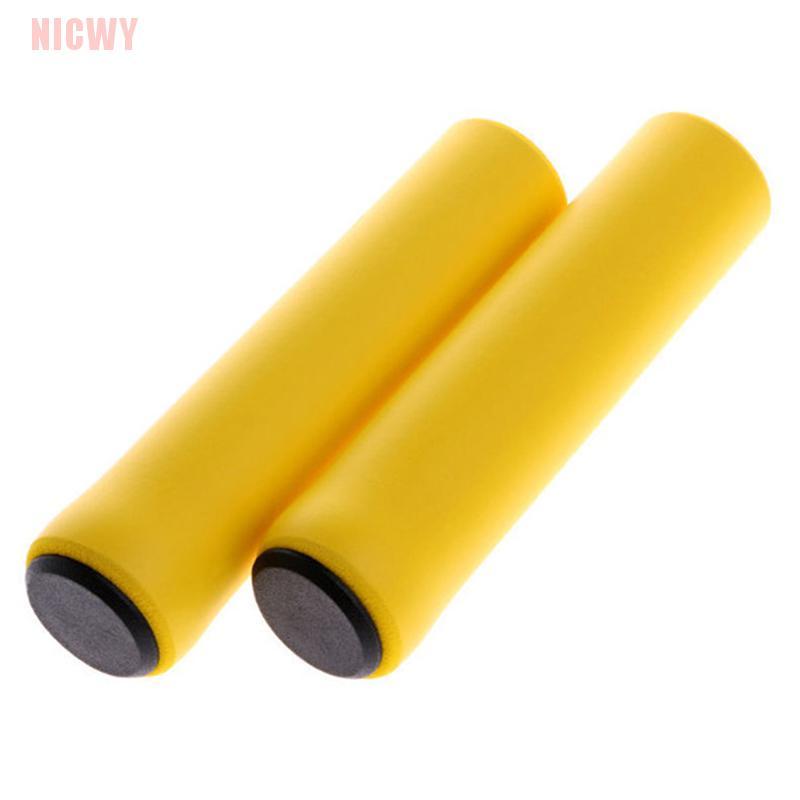 2 Vỏ Bọc Tay Cầm Xe Đạp Bằng Silicone Mềm Chống Trượt