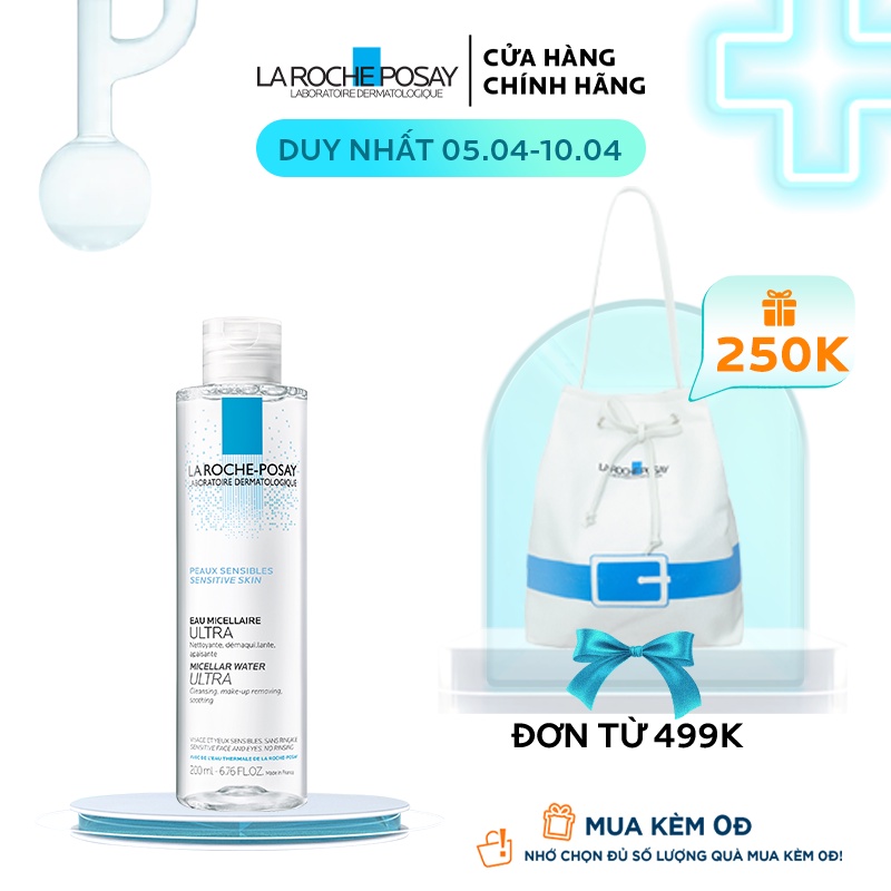 Nước tẩy trang cho da nhạy cảm La Roche-Posay Micellar Water Ultra Sensitive Skin 200ml