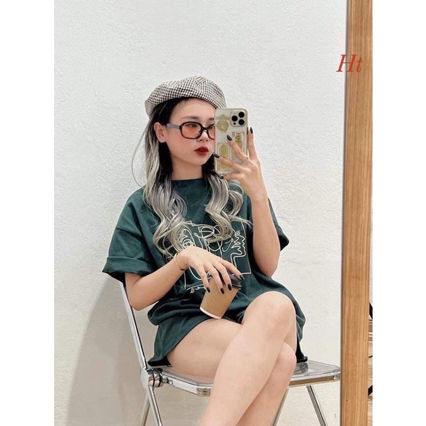 Áo phông vẽ mặt người khung vuông H2A688