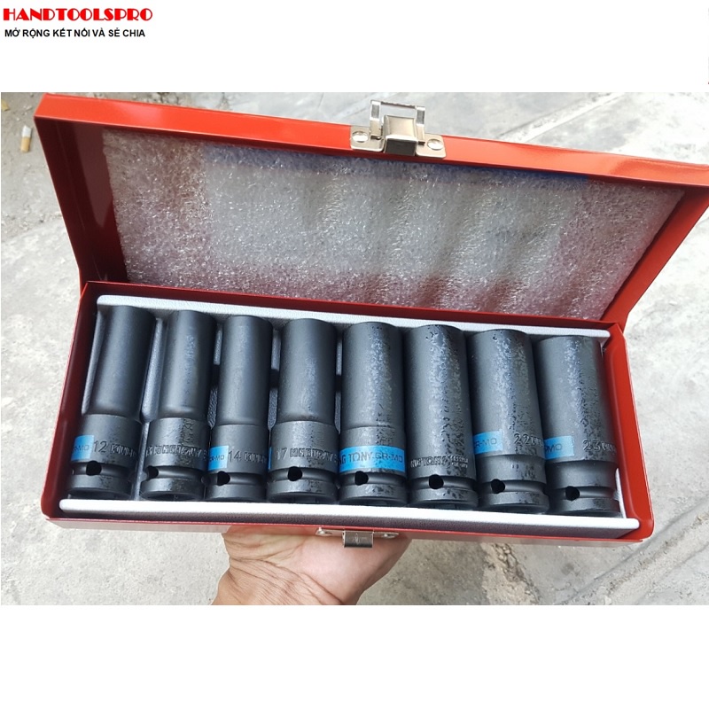 Bộ tuýp đen lục giác dài 8 chi tiết 1/2 inch KINGTONY 4410MP