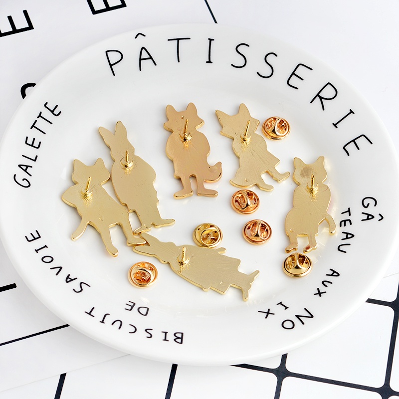 Ghim cài áo QIHE JEWELRY hình động vật hoạt hình đáng yêu