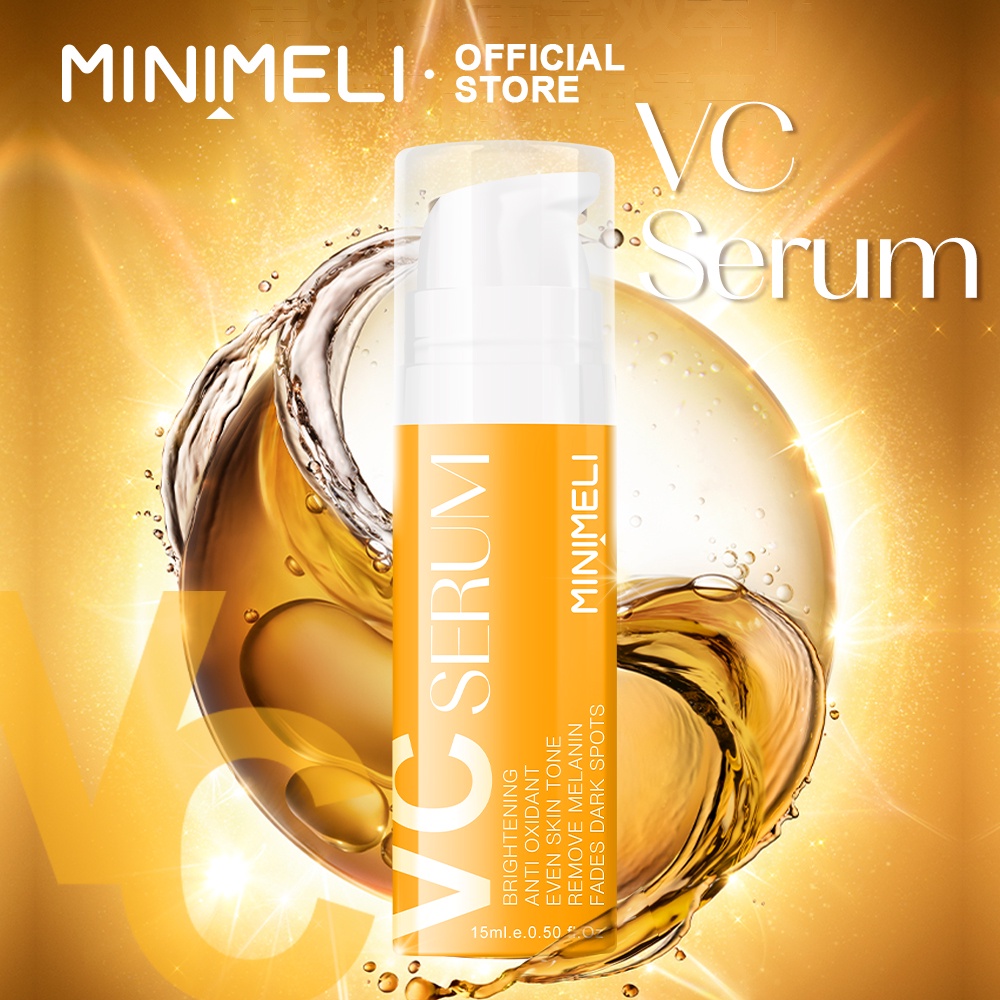 Serum MINIMELI Vitamin C làm trắng da Tinh chất chống lão hóa Hyaluronic Acid 15ml