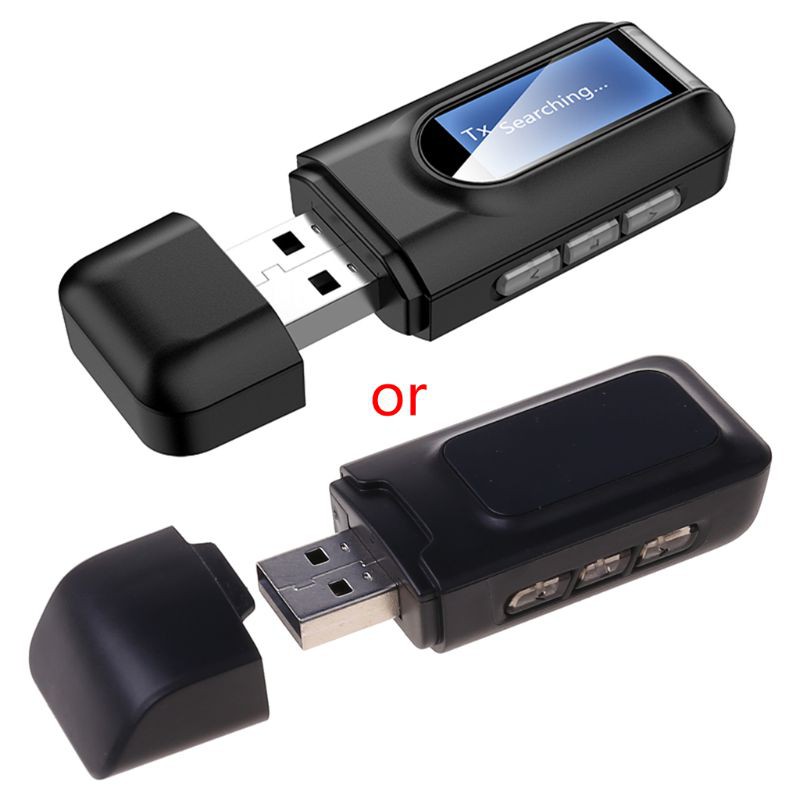 Thiết Bị Thu Phát Âm Thanh Bluetooth 5.0 Có Màn Hình Lcd Với Giắc Cắm 3.5mm