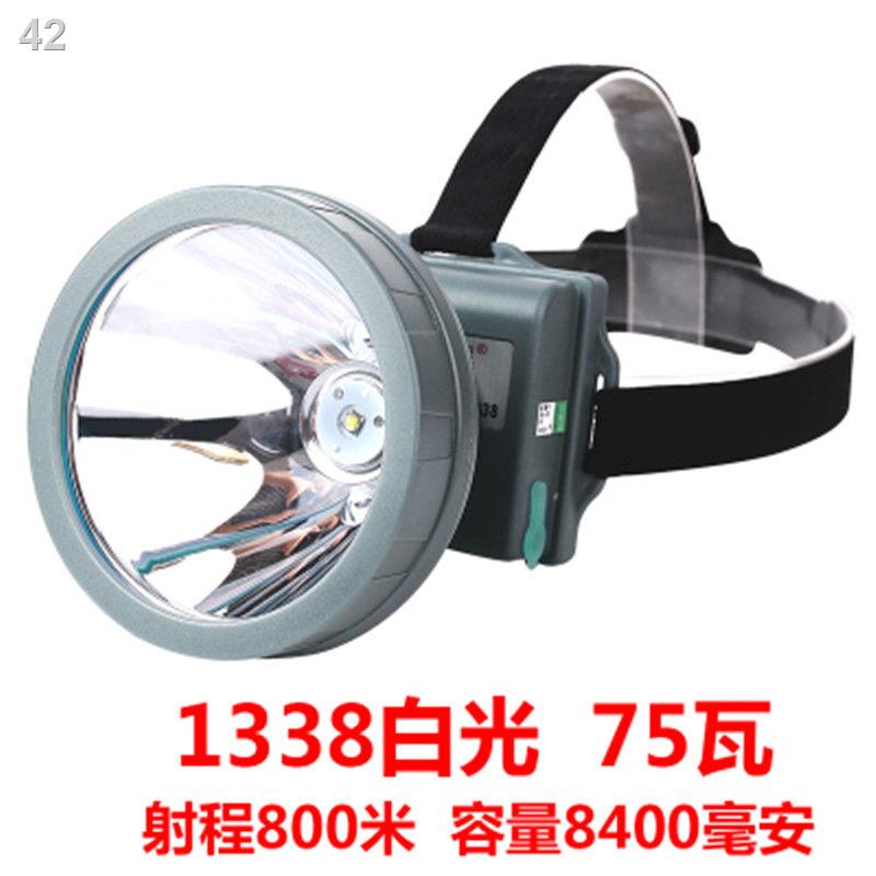 2021❆✻Đèn pha Yanni LED ánh sáng mạnh có thể sạc lại cảm biến chống thấm nước bắn xa gắn đầu câu cá đêm siêu vàng xenon