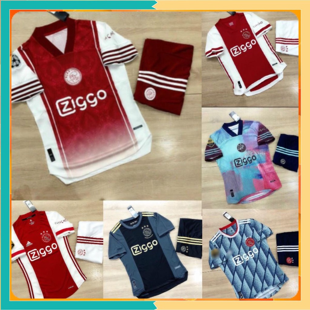 Áo Bóng Đá Ajax Đỏ Sân Nhà 20/21 Vải Thái - Áo Đá Banh Đẹp