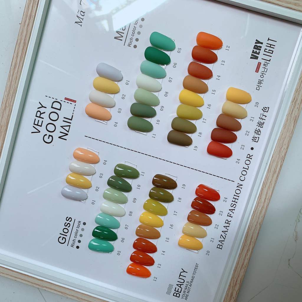 SƠN GEL VERY GOOD NAIL LẺ ( SET XANH)