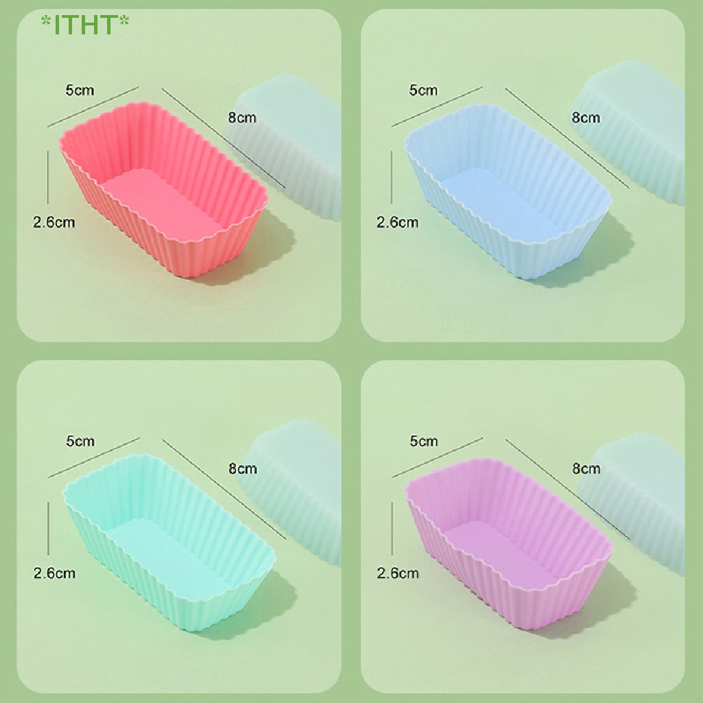 Set 1 / 4 Khuôn Silicon Làm Bánh Tái Sử Dụng Tiện Lợi Mới