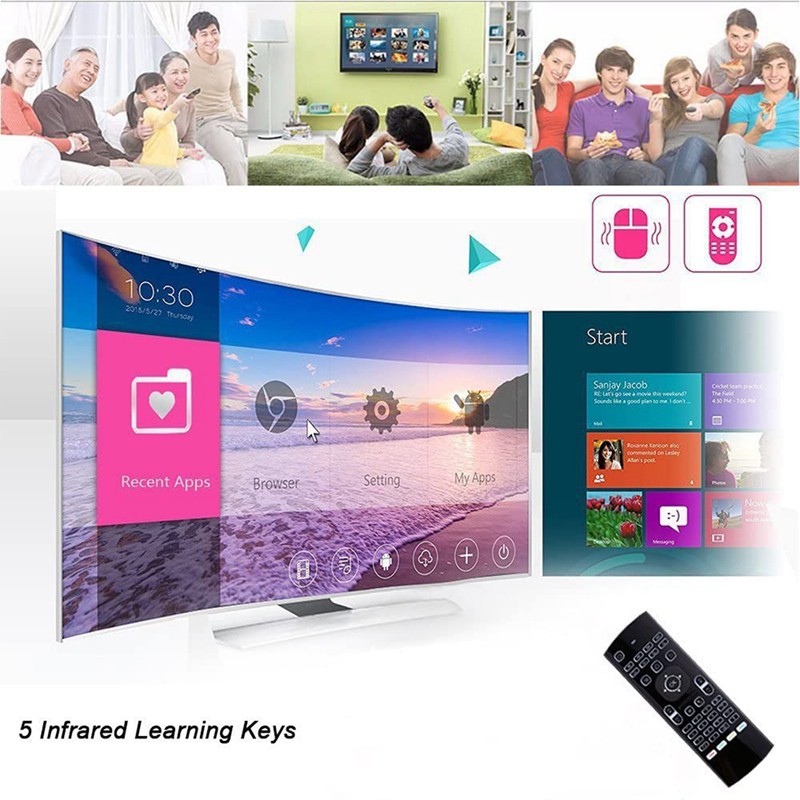 Bàn Phím Tích Hợp Chuột Bay Mx3 Cho X96 H96 Android Tv Box