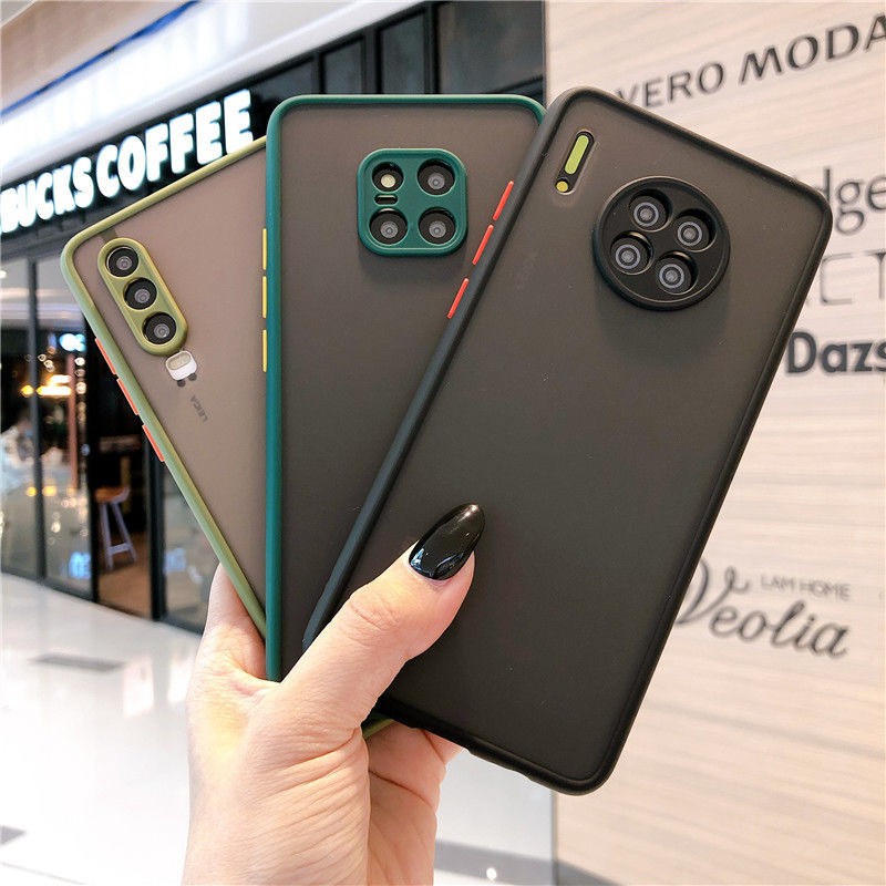 Ốp Điện Thoại PC Cạnh Mềm Chống Sốc Cho Huawei Nova 7i P40 P40 Pro Mate 20 30 Pro 3i 5T 9X 8X