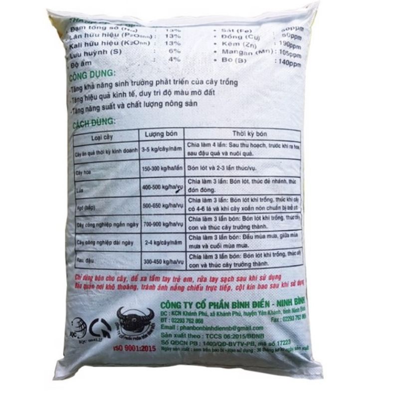 1kg phân bón đầu trâu NPK 13-13-13 +TE