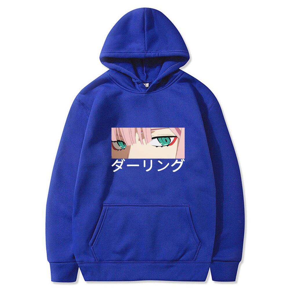 Áo Hoodie Dáng Rộng In Hình Darling In The Franxx Zero TWO Phong Cách Harajuku Cho Nam Và Nữ
