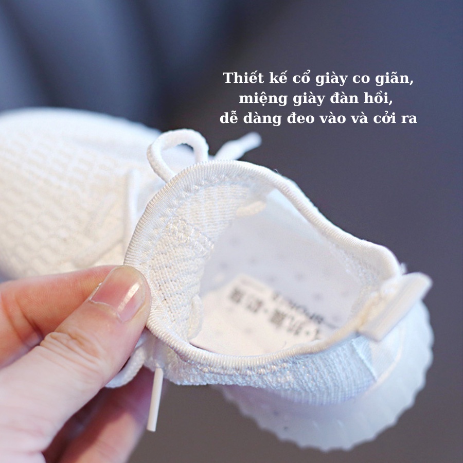 Giày thể thao cho bé trai bé gái thoáng khí Bunny Store, giày cho bé dành cho trẻ em từ 1 tuổi đến 4 tuổi đế mềm BN25