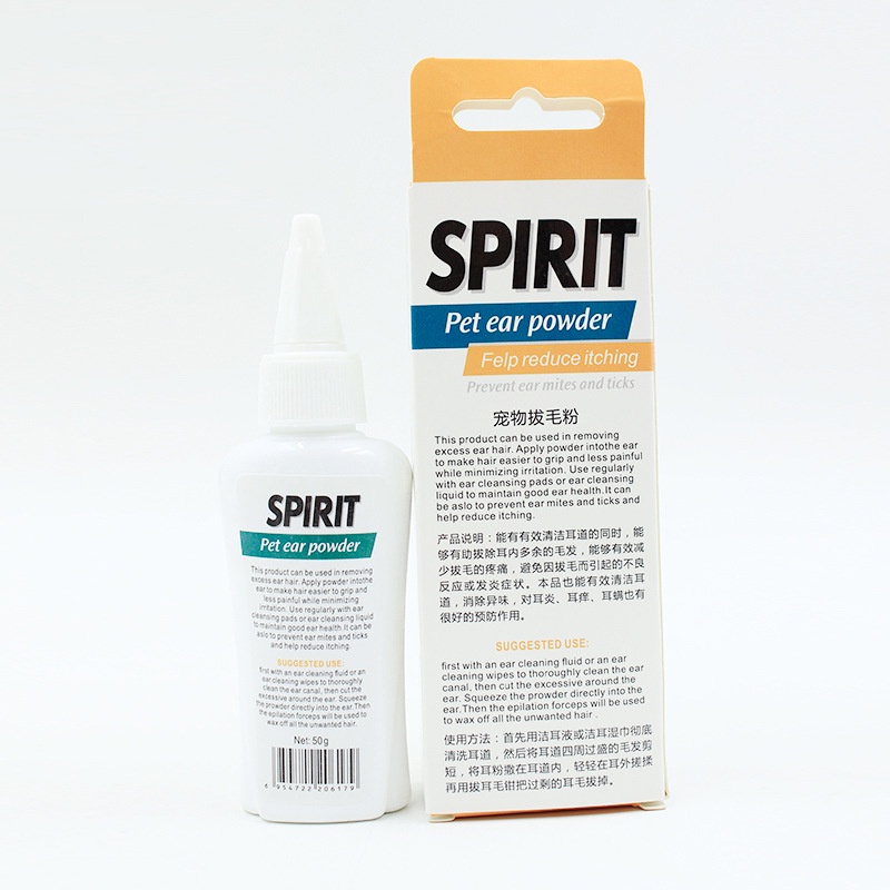 Bột Nhổ Lông Tai Cho Chó Mèo Spirit 50g - Mã PKCMK38