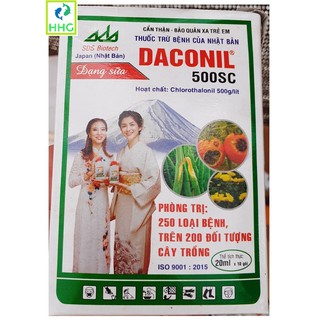 THUỐC TRỪ BỆNH CỦA NHẬT BẢN DACONIL 500SC Dạng Sữa (20ml x 10gói)