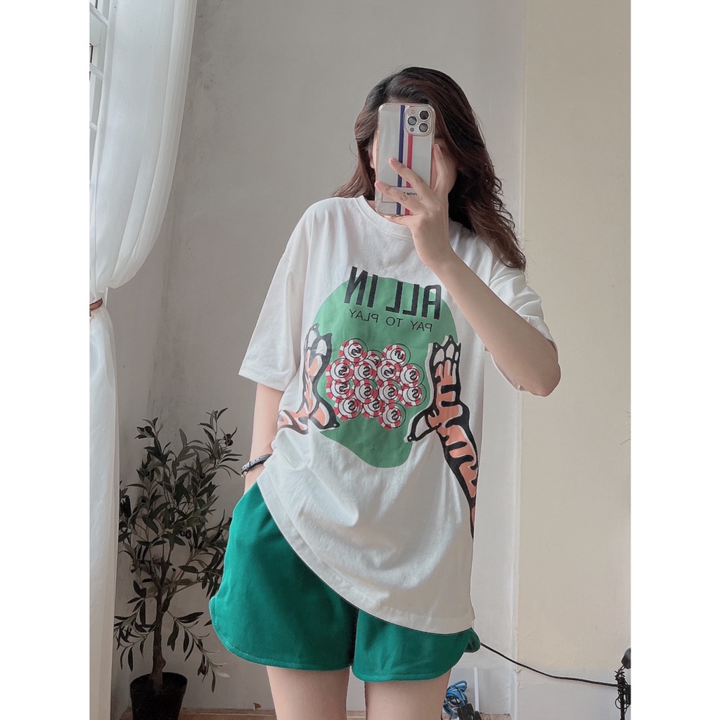 Áo Thun 3158 All In Form Rộng PEONYB Nữ [FREESHIP]  Phông ngắn tay lỡ in hình vintage hàn quốc đẹp cá tính Ulzzang