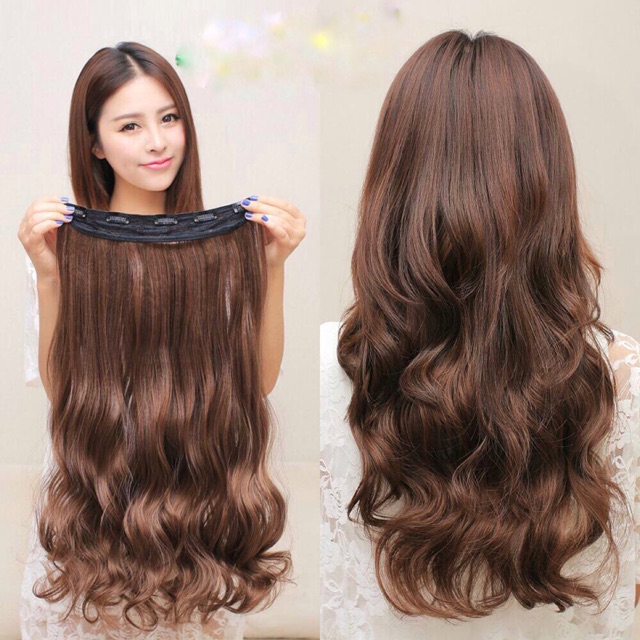 Tóc giả kẹp 5 phím 50cm