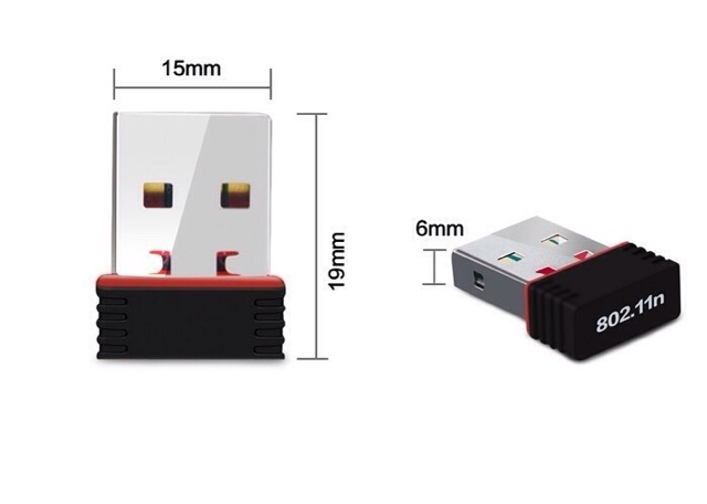 COMBO 2 USB Thu sóng Wifi Tốc độ 150Mbps siêu nhỏ cực mạnh