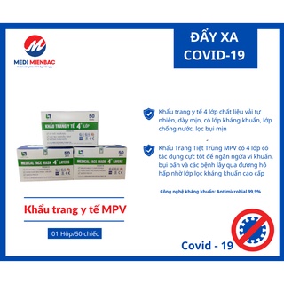Hộp khẩu trang y tế 4 lớp - MPV (50 chiếc)