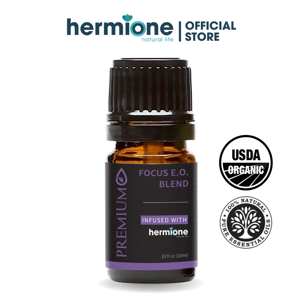 Tinh Dầu Tập Trung Cao Độ - Focus E.O. Blend Hermione Natural Life, Thiên Nhiên Nguyên Chất, Thơm Dịu Nhẹ, Xông Thư Giãn
