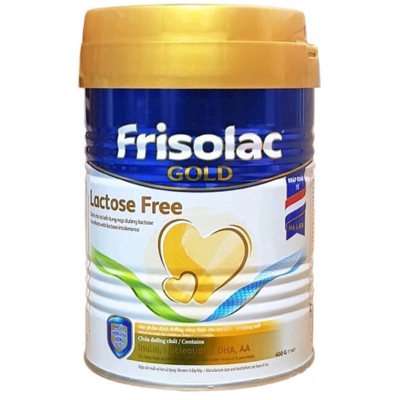 Frisolac gold lactose free 400g ( cho trẻ bất dung nạp đường lactose) HSD 3/2025
