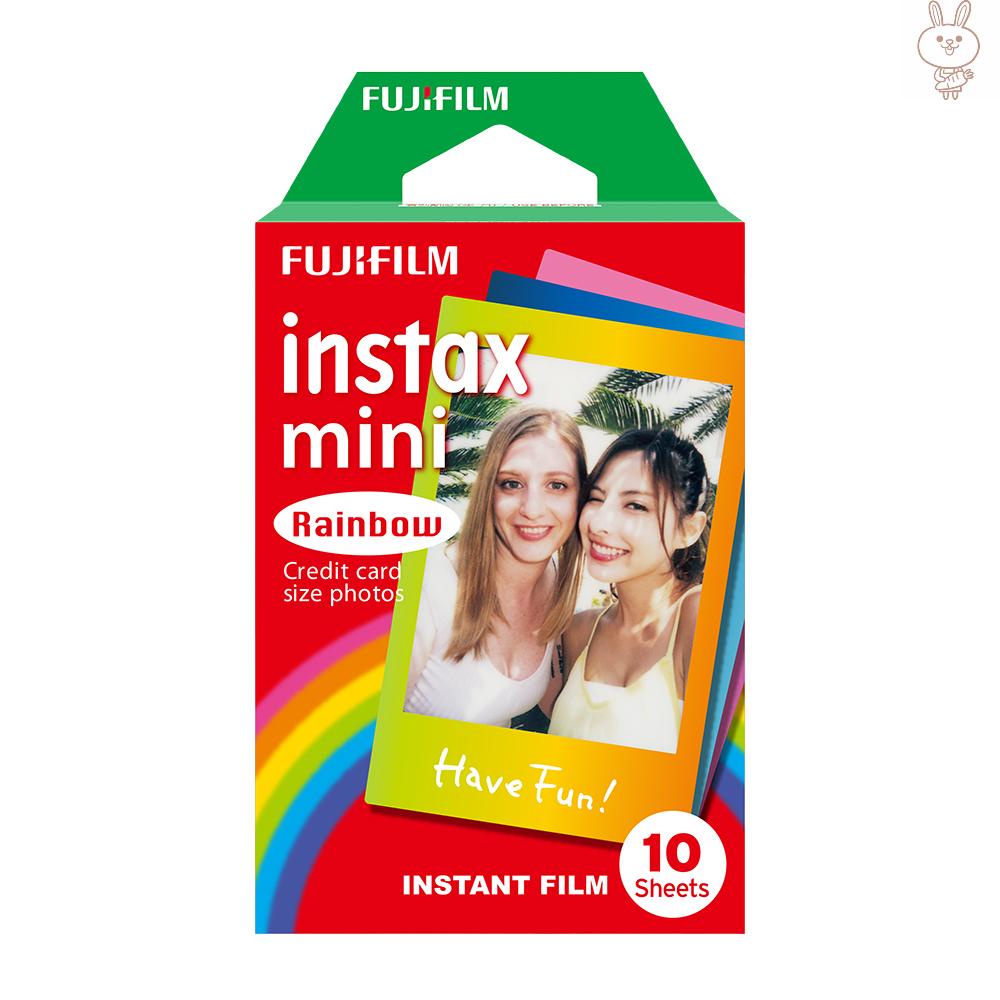 OL Fujifilm Instax Mini 10 Sheets Colorful Rainbow Film Photo Paper Snapshot Album Instant Print Accessory Replacement for Fujifilm Instax Mini 7s/8/25/90/9