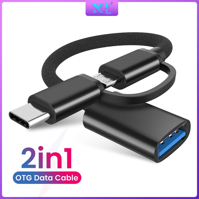 Cáp chuyển đổi 2 trong 1 USB 3.0 OTG Type C Micro USB sang USB 3.0 cho Samsung