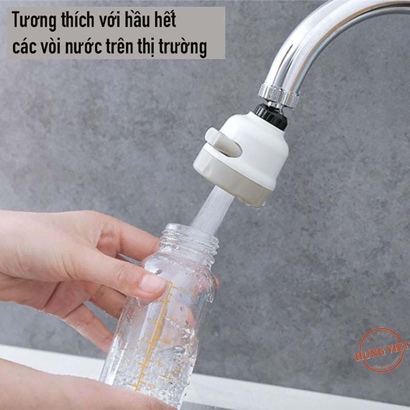 Đầu Vòi Rửa Chén Tăng Áp Inox 3 chế độ, giúp điều chỉnh lượng nước khi rửa chén, bát, rau củ [VÒI TĂNG ÁP]