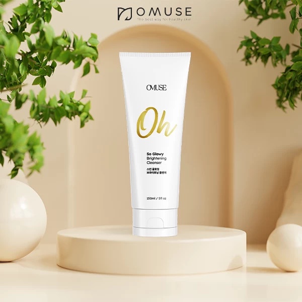 Sữa rửa mặt trắng da và làm sạch sâu OMUSE Oh So Glowy Brightening Cleanser 150ml
