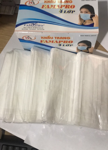 Khẩu trang y tế 4 lớp Nam Anh màu trắng (Hộp 50 cái) | BigBuy360 - bigbuy360.vn