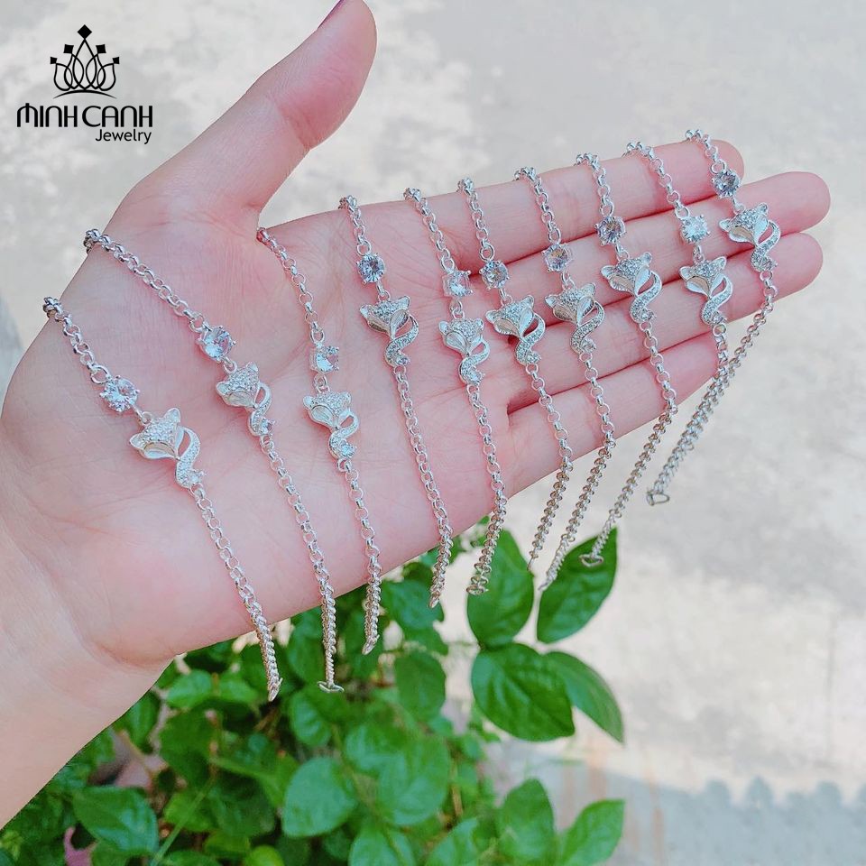 Lắc Tay Bạc Nữ Minh Canh Jewelry - Hồ Ly May Mắn