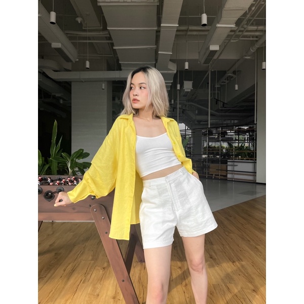 Quần short linen LIE SHORT | WebRaoVat - webraovat.net.vn