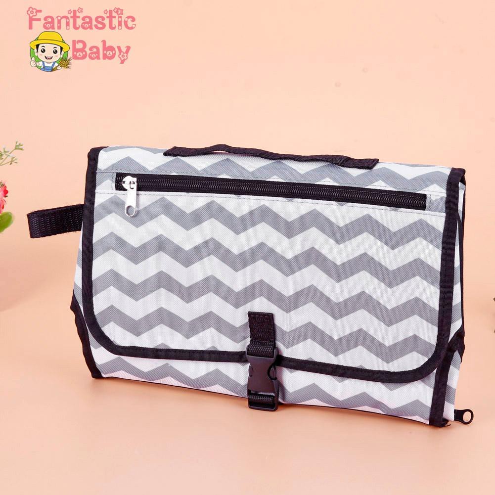 Interesting❀Portable Waterproof Changing Diaper Pad Foldable Baby Diaper Cover Mat Bag