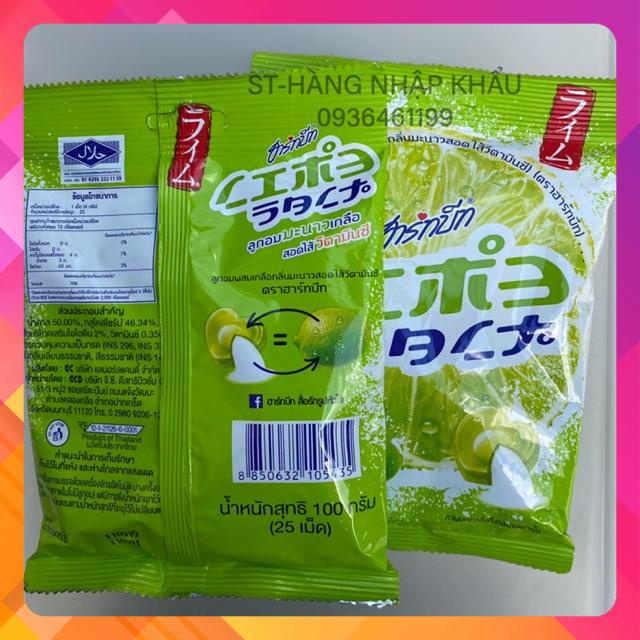 Kẹo chanh muối Hartbeat gói 120g Thái Lan Siêu ngon