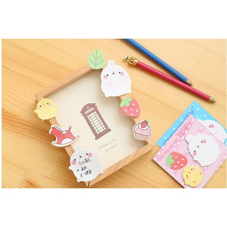 Giấy ghi chú note phân trang Molang & Piu Piu