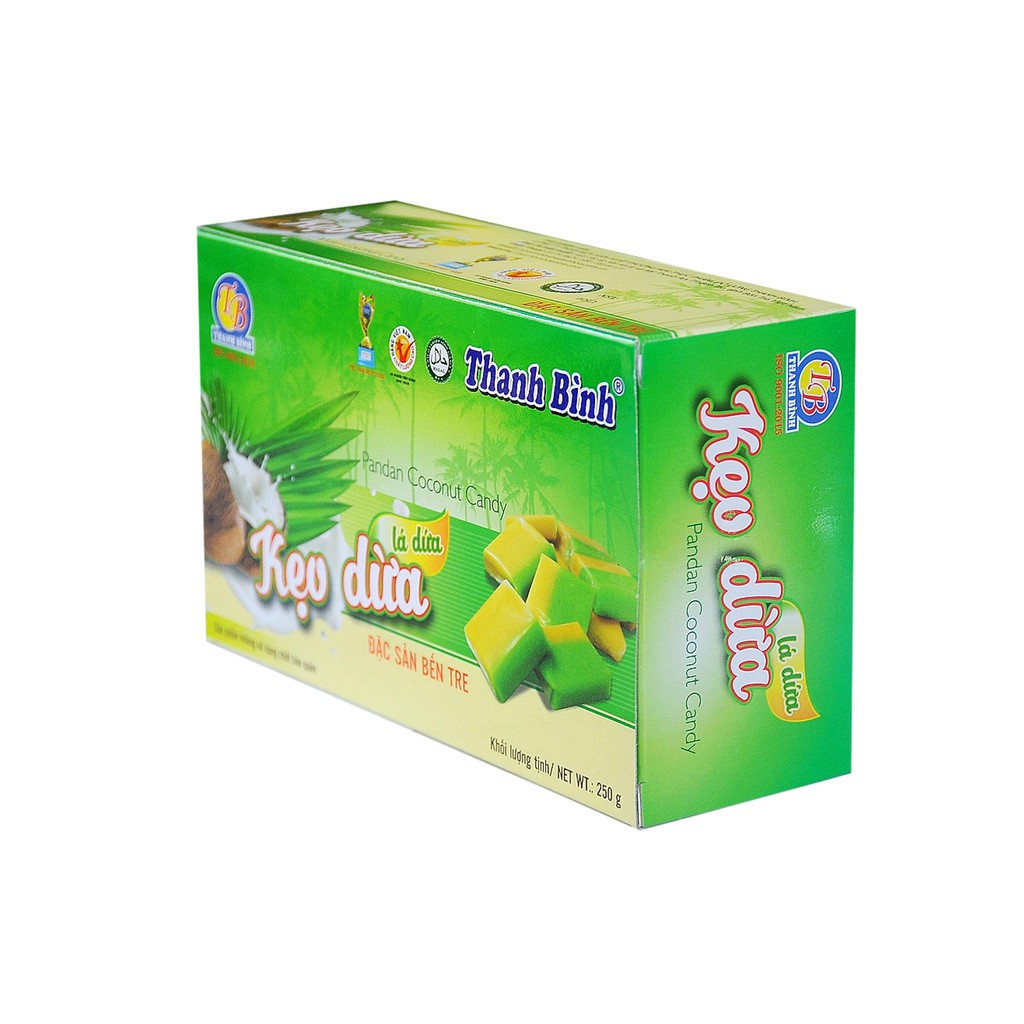 Kẹo dừa VÀ Kẹo chuối tươi Thanh Bình hộp 250g