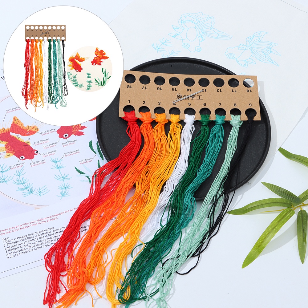 Bộ tranh thêu chữ thập nghệ thuật DIY nhiều mẫu tùy chọn dành cho người mới bắt đầu