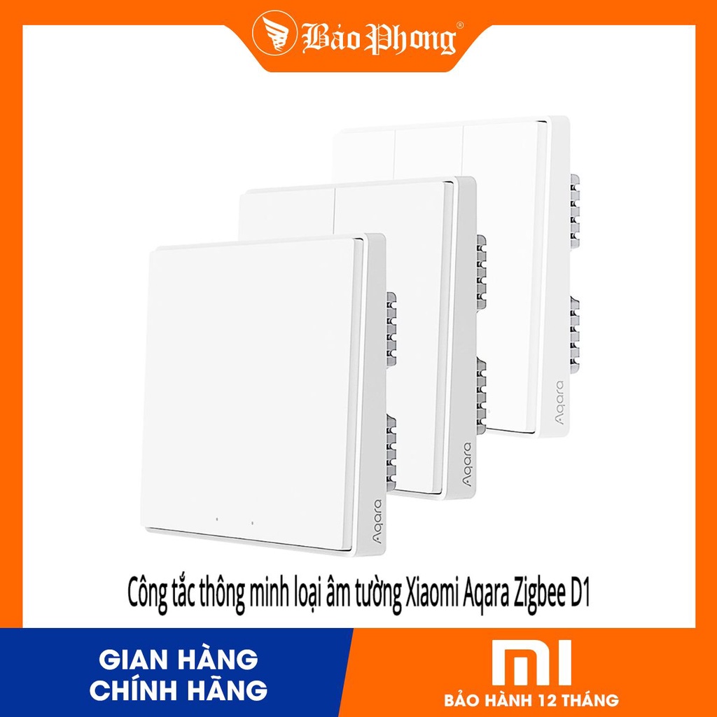 Công tắc thông minh loại âm tường 1 nút 2 nút 3 nút Xiaomi Aqara Smart Wall Switch Zigbee D1