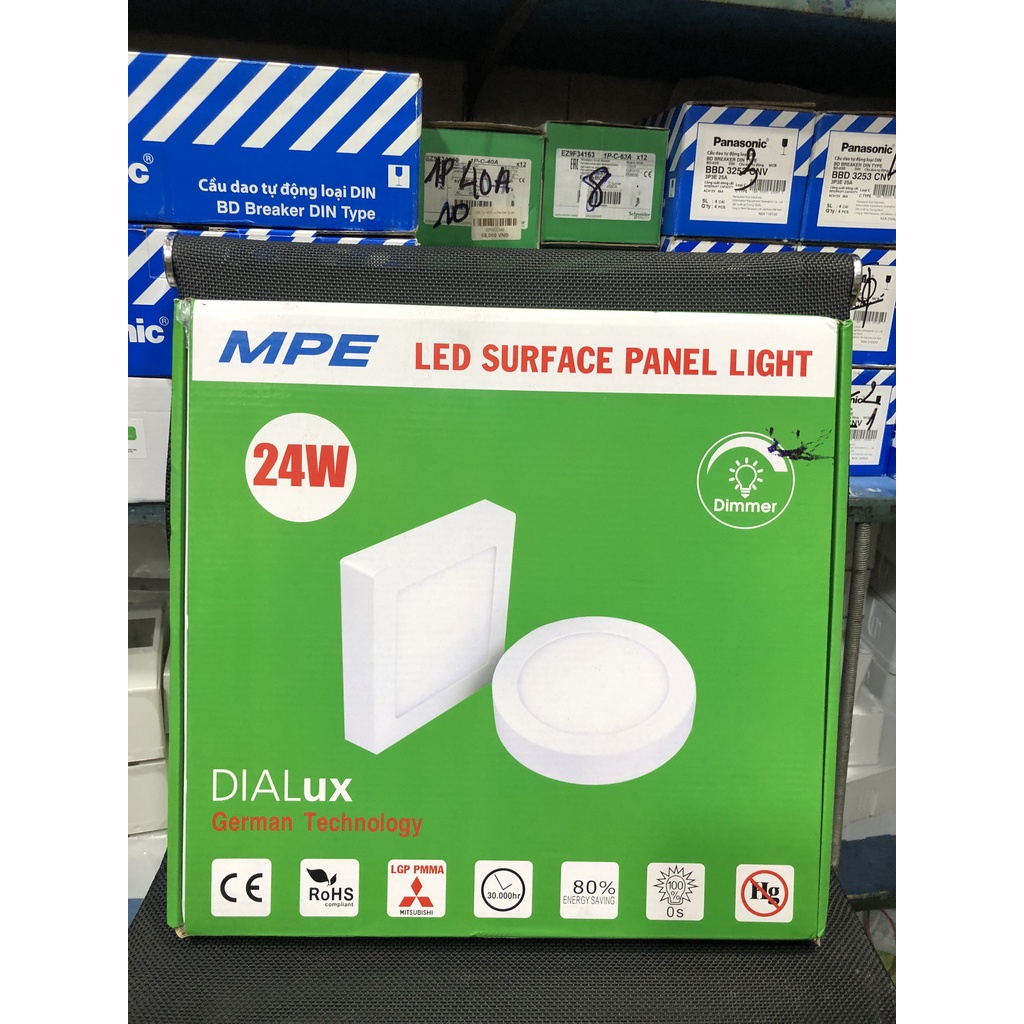 ⚡️Cam Kết Chính Hãng⚡️Đèn Mâm Led Ốp Nổi Áp Trần 3 Chế Độ Màu Tròn 12W 18W 24W MPE- BH 1 Năm