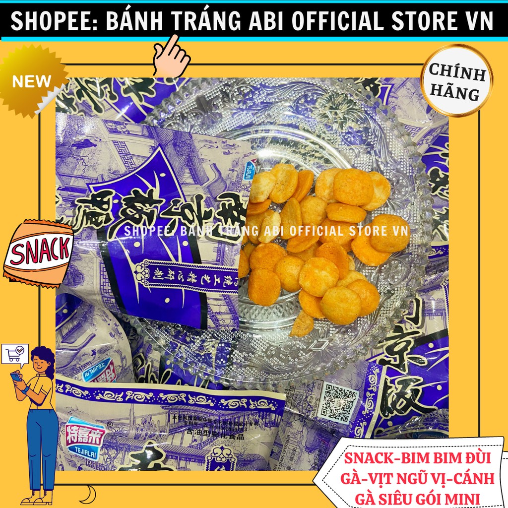 [ĐÔNG GIÁ 5K] SNACK BIM BIM GÓI MINI GÀ NGŨ VỊ-MÓN ĂN GÂY NGHIỆN