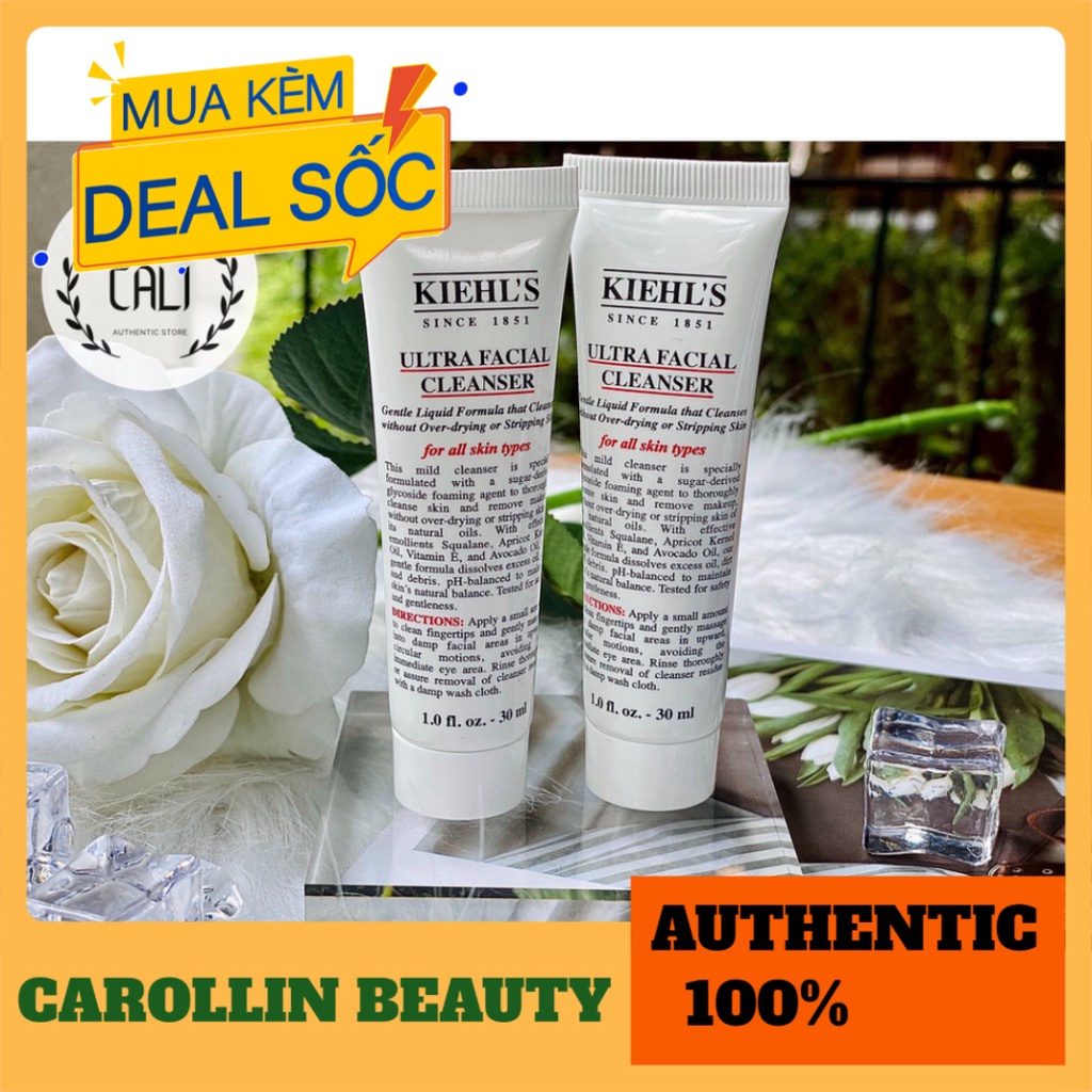 Sữa rửa mặt 💖 FREESHIP 💋  Sữa rửa mặt Ultra Facial Kiehl's 30ml chính hãng [ Minisize ] CAROLLIN BEAUTY | BigBuy360 - bigbuy360.vn