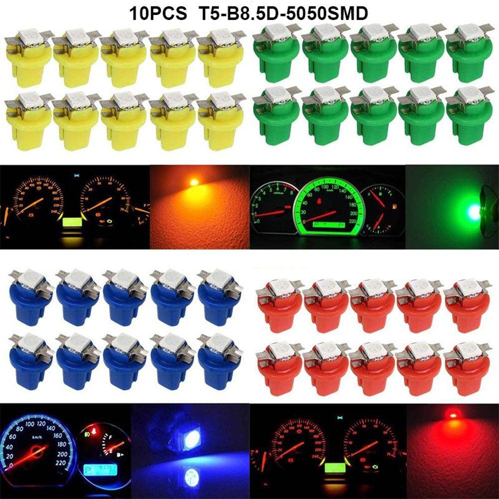 Set 10 Đèn Led T5 B8.5D 5050Led 1SMD Chống Thấm Nước Dành Cho Ô Tô